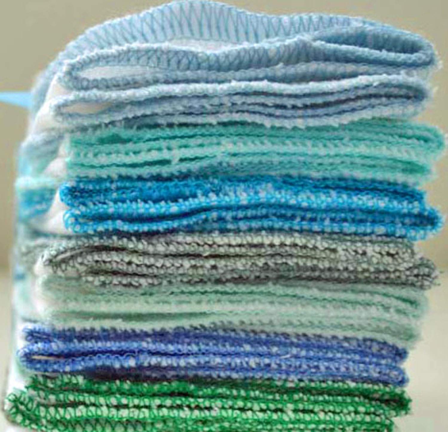 2-Ply 14x14 Inches White Cotton Birdseye Paperless Towel Your Choice of Color Set