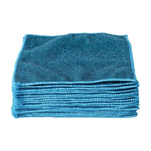 shop lc set of 20 teal kitchen towels dish cloth double sided microfiber and scratch fiber rags for cleaning birthday for mom