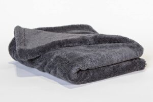 luxury microfiber sucker drying towel - grey 1400gsm