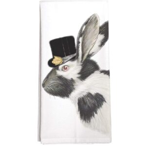 montgomery street bunny with hat cotton flour sack dish towel