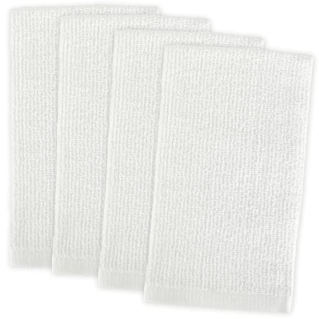 White Bar Mop Cloths Set of 4