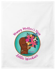 bioworld star wars chewbacca happy mother's day dish towels