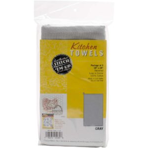 Aunt Martha's Gray Dish Towels