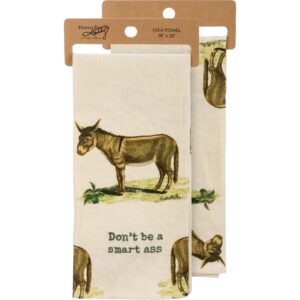 primitives by kathy don't be a smart ass decorative kitchen towel