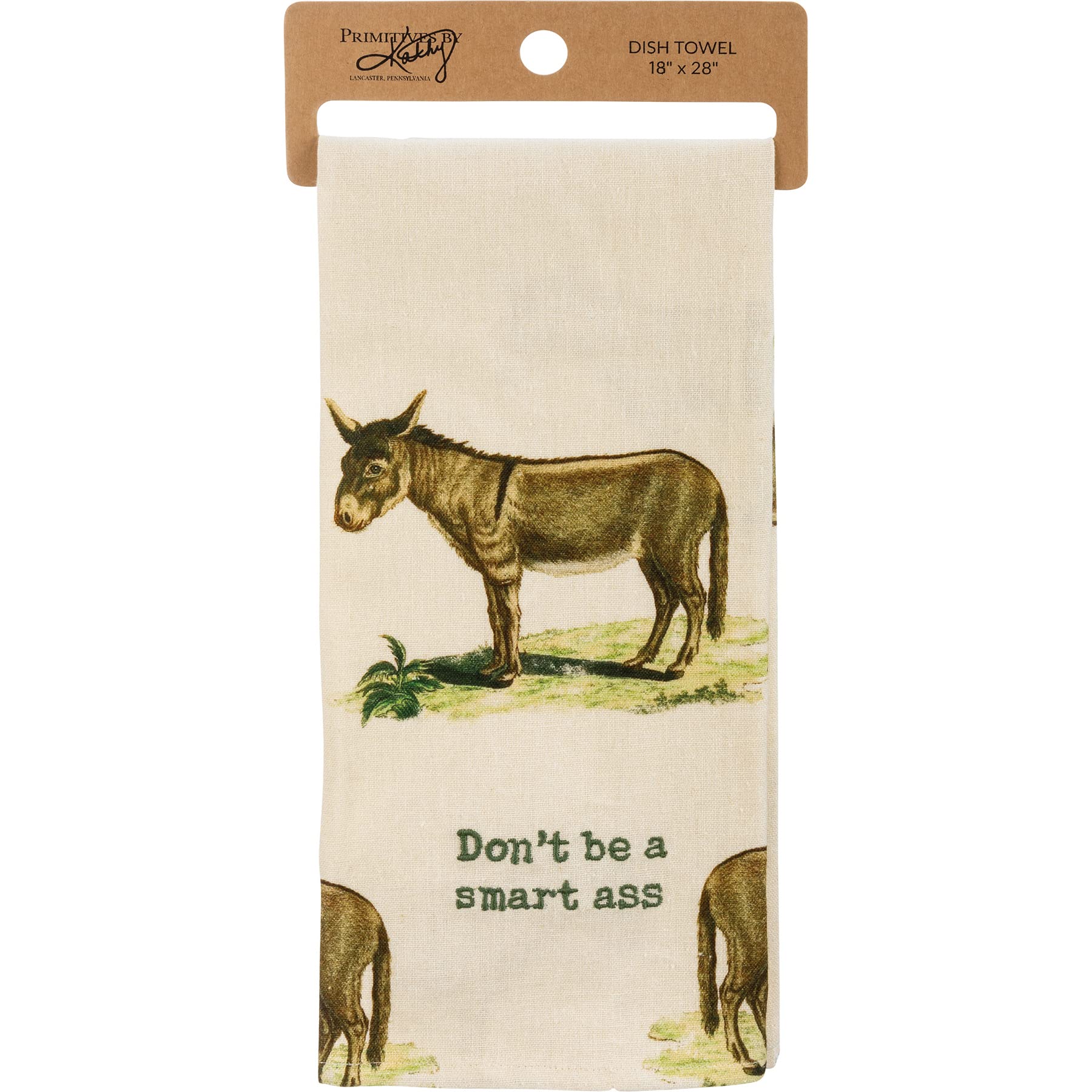 Primitives by Kathy Don't Be A Smart Ass Decorative Kitchen Towel