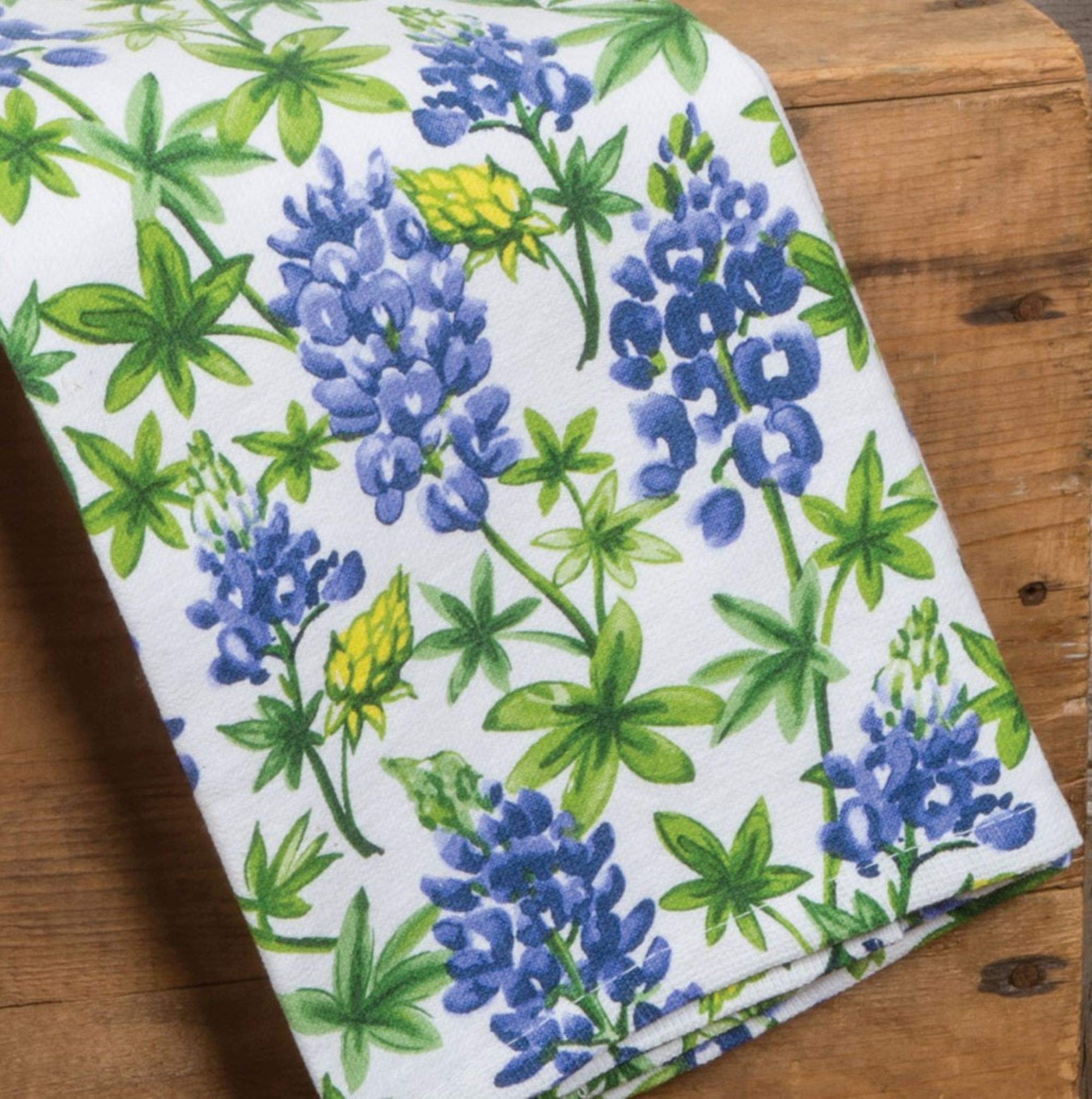 Kay Dee Designs Texas Bluebonnets Dual Purpose Terry Kitchen Towel, 16" x 26", Various