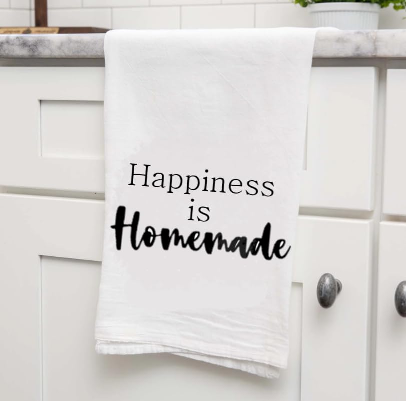 Happymade Fall Dish Towels for Kitchen 4 Pack Black and White Kitchen Towels Kitchen Towels Decorative Set |25x25in Fall Kitchen Towels | Farmhouse Kitchen Towels | Tea Towels for Kitchen