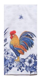 kay dee designs blue rooster dual purpose towel