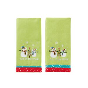 skl home by saturday knight ltd. fun in the snow 2-piece dish towel set, multicolored