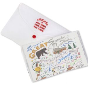 Catstudio Great Smoky Mountains Dish & Hand Towel | Great for Kitchen, Bar, & Bathroom