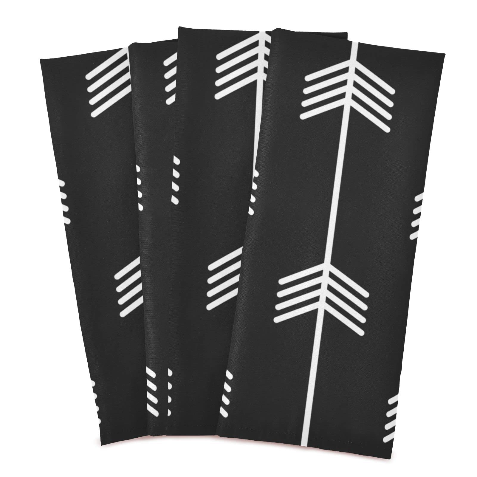 Arrows Print Kitchen Dish Towels Soft Tea Towel Set of 6 Absorbent Dishcloths Hand Towels for Drying Dish Cloths 28" x 18"