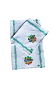 muhadzir ramadan kareem kitchen towel (multicolor wave) - 2pcs per pack
