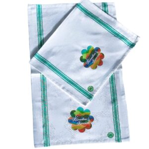 MUHADZIR Ramadan Kareem Kitchen Towel (Multicolor Wave) - 2pcs per Pack