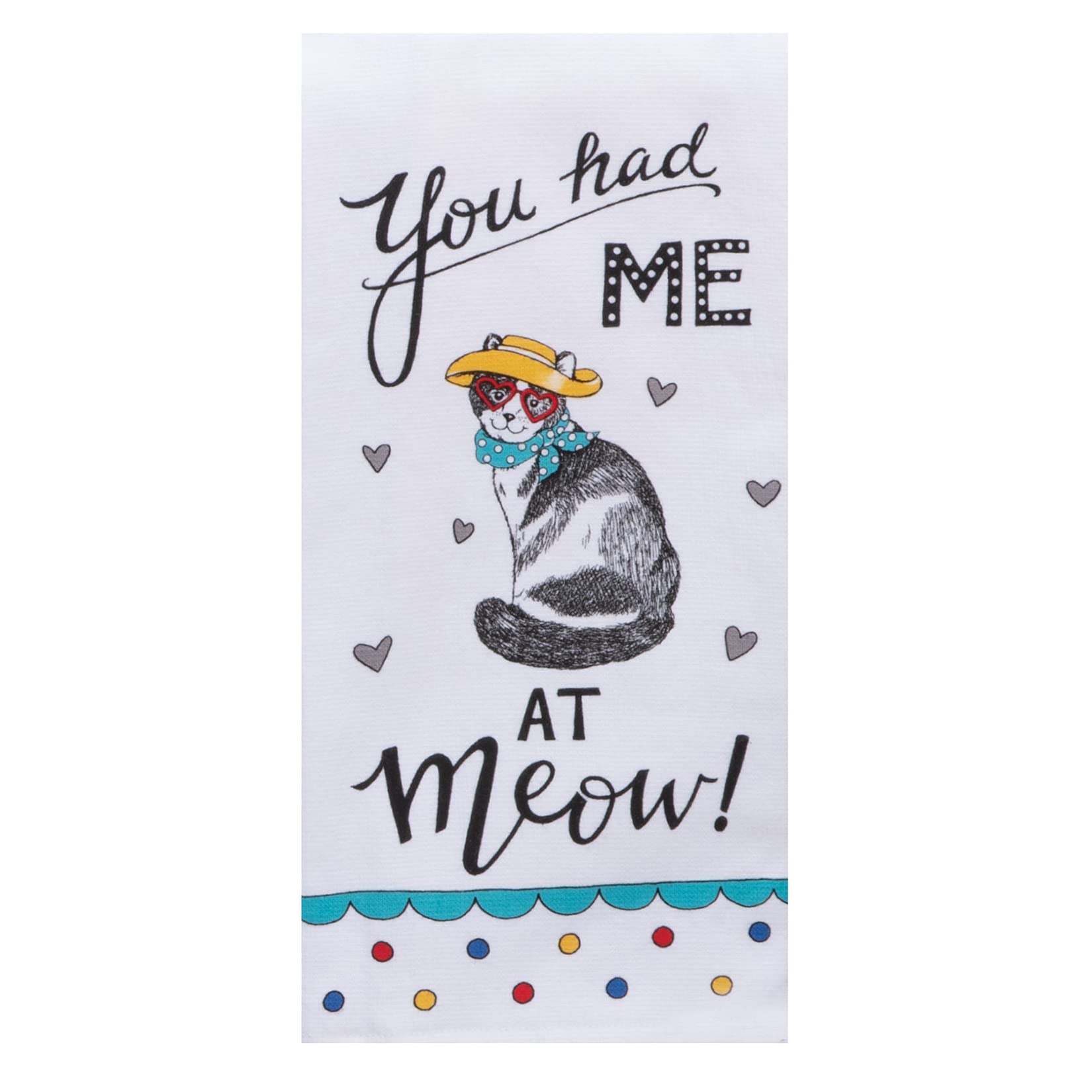 Kay Dee Designs Cat Lover Terry Kitchen Towel, You Had Me at Meow