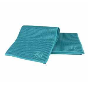 mukitchen mumodern waffle microfiber dishcloth, set of 3, sea blue