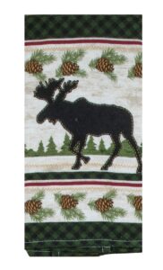 kay dee designs woodland moose terry kitchen towel, 16" x 26", various
