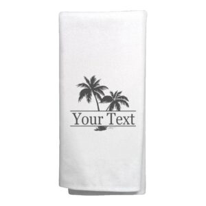 custom name gifts your text beach house kitchen decor 2 pack personalized decorative tea towels