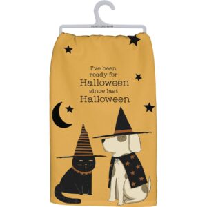 primitives by kathy 110158 ready for halloween kitchen towel