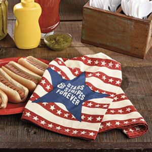 Primitives by Kathy Stars & Stripes Forever Home Décor Dish Towel, Blue, Red