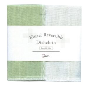IPPINKA Nawrap Kinari Reversible Dishcloth - Pistachio X Natural White