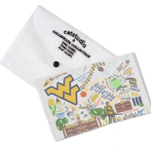 Catstudio Dish Towel, West Virginia University Mountaineers Hand Towel - Collegiate Kitchen Towel for West Virginia Fans - Perfect Graduation Gift, Gift for Students, Parents and Alums