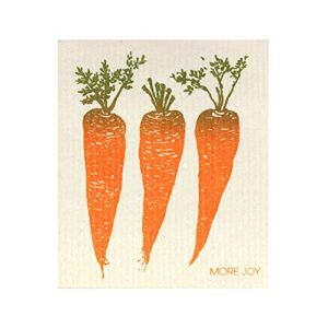 more joy - eco-friendly swedish dishcloths, pack of 2 carrots