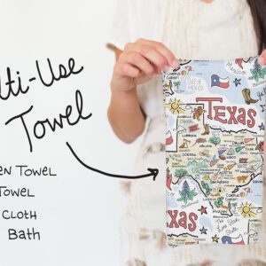 Fish Kiss State Map Multi-Use Towel (New York)