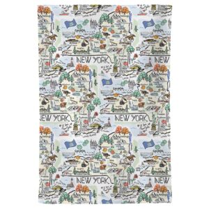 Fish Kiss State Map Multi-Use Towel (New York)