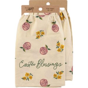 primitives by kathy easter blessings kitchen towel