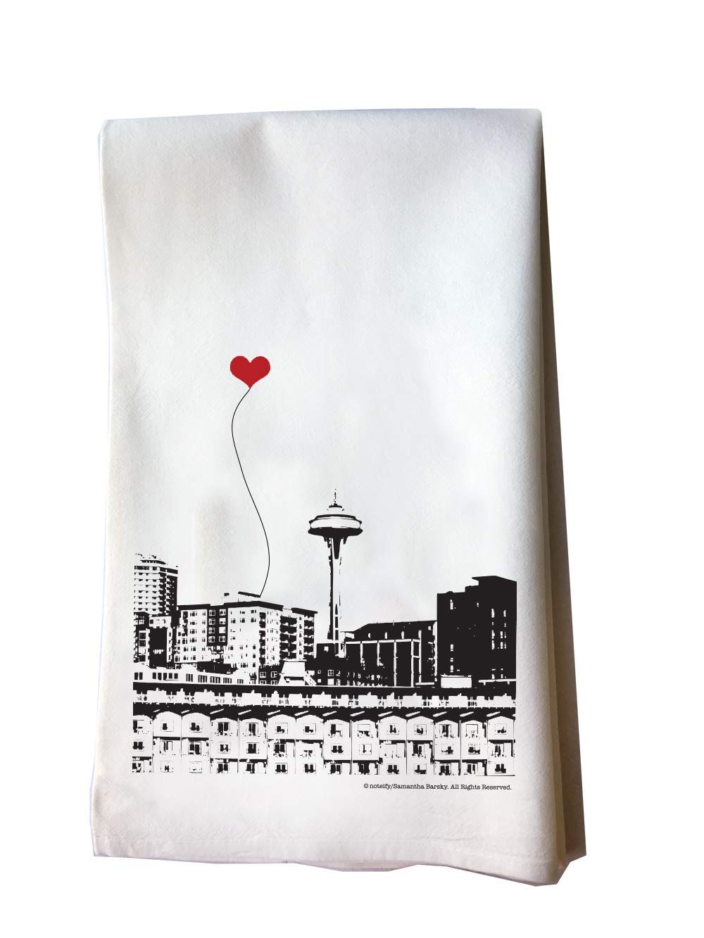 Seattle Space Needle Floursack Tea Towel