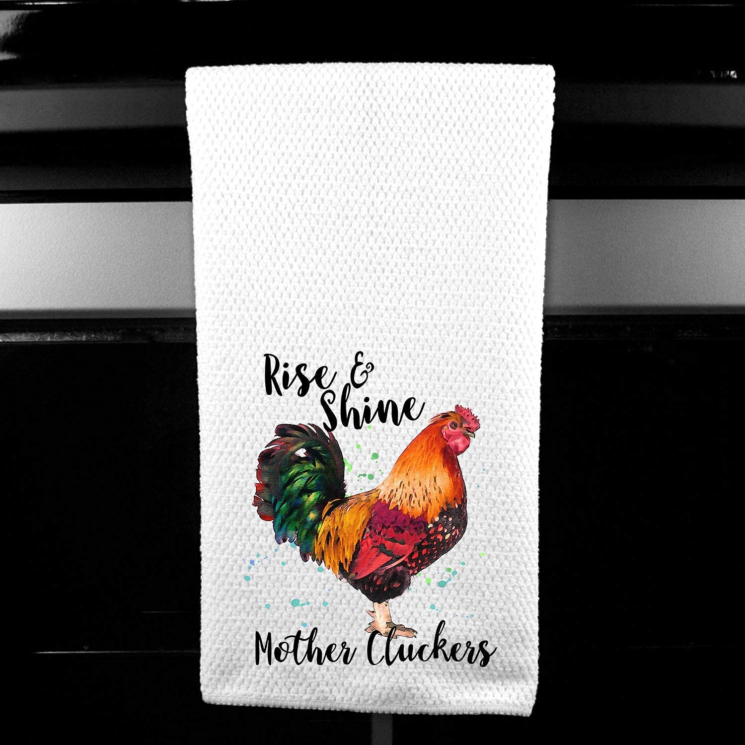 Rise and Shine Mother Clucker Microfiber Towel Rooster Chickens Gift for Friend Farm