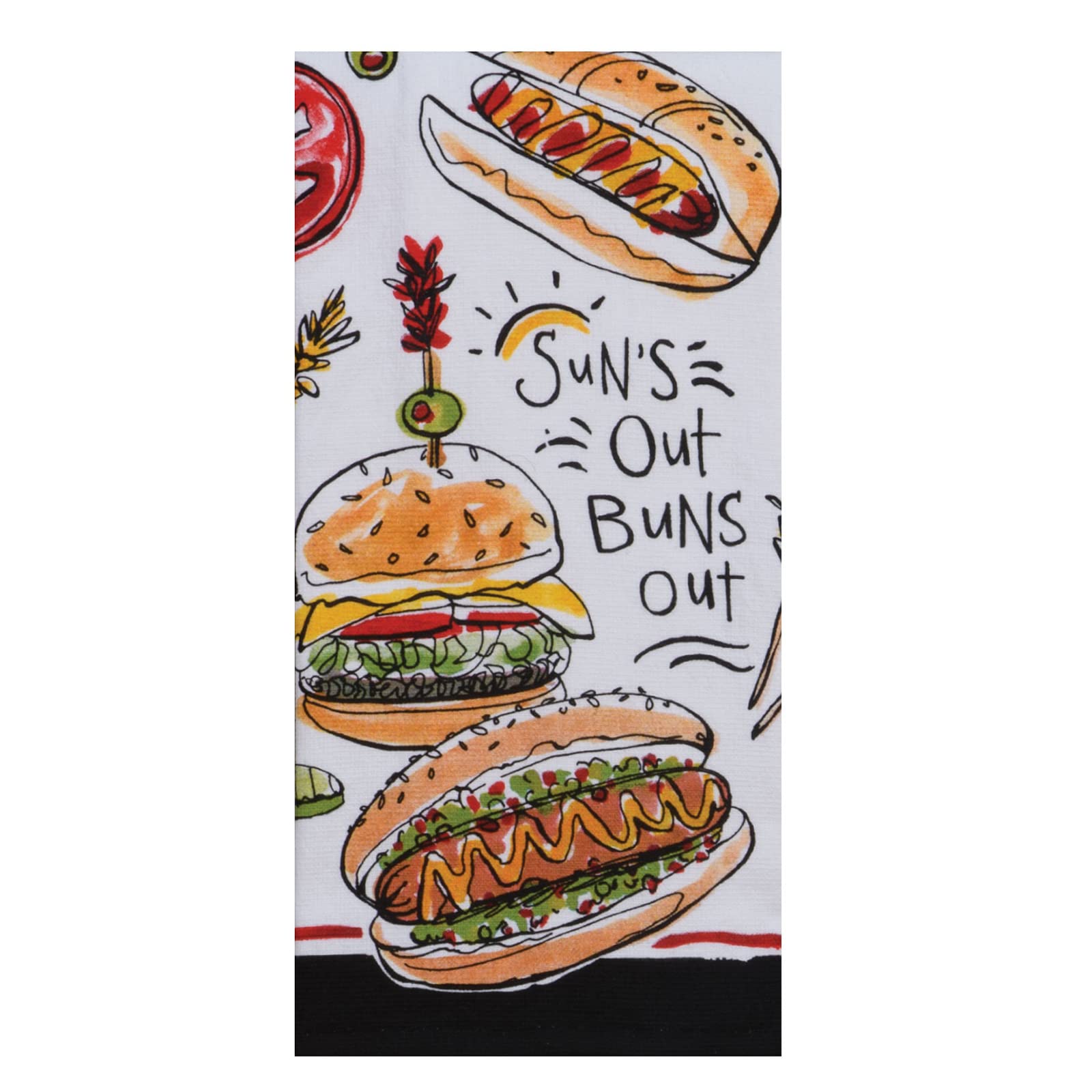 Grill Boss Suns Out Dual Purpose Kitchen Terry Towel