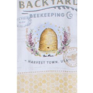 Kay Dee Designs 4 Piece Farmhouse Backyard Bee Keeping Kitchen Bundle, 2 Towels and 2 Grabber Mitts