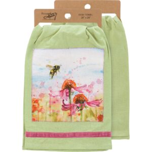 primitives by kathy floral field kitchen towel