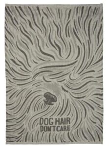 kitchen towel - dog hair, don't care