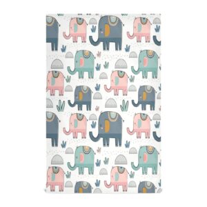 kigai elephant kitchen towels, 18 x 28 inch super soft and absorbent dish cloths for washing dishes, 4 pack reusable multi-purpose microfiber hand towels for kitchen