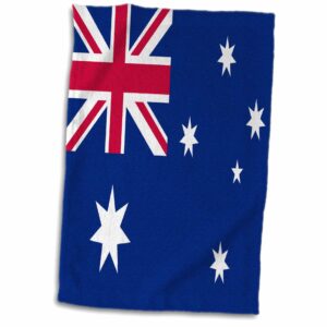 3d rose australian flag towel, 15 x 22