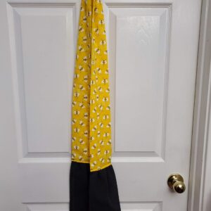 Bumble Bee Neck Towel, Yellow & Black Kitchen Boa, Neck Apron, Kitchen Neck Scarf, Kitchen Scarf, Baker’s Boa, Chef’s Towel, Cooking Towel, Grilling Towel, Gifts under $25