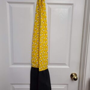 Bumble Bee Neck Towel, Yellow & Black Kitchen Boa, Neck Apron, Kitchen Neck Scarf, Kitchen Scarf, Baker’s Boa, Chef’s Towel, Cooking Towel, Grilling Towel, Gifts under $25