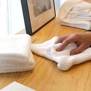 Everplush Absorbent Bar Mop Kitchen Towels, Set of 3, White