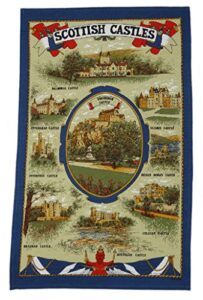 glen appin 100% cotton tea/dish towel - scottish castles