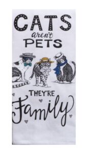 kay dee designs cats aren't pets they're family terry kitchen dish towel