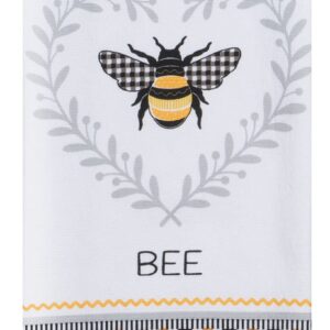 Kay Dee Designs 4 Piece Save the Gnomes and Bees Kitchen Linen Bundle, 2 Dual Purpose Towels and 2 Grabber Mitts