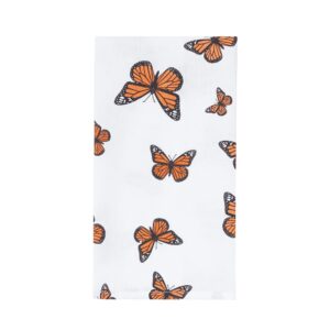 c&f home monarch butterfly kitchen towel dishtowel clean-up decor machine washable decoration spring animals bugs cute flying 18" x 27" brown