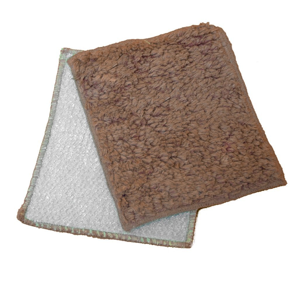 2 Pack Shrubbie Towel Washcloth 5 X 4 Inches Rin Tan Tan