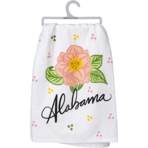 pbk alabama camellia state flower kitchen towel alabama kitchen decor, alabama kitchen towel, drying hands dishes kitchenware
