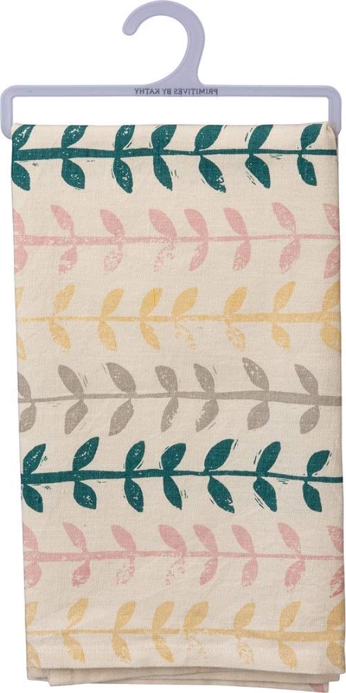 Primitives by Kathy Thankful Grateful Blessed Kitchen Towel