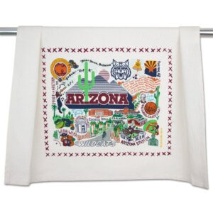 catstudio dish towel, university of arizona wildcats hand towel - collegiate kitchen towel for arizona fans for students, graduation, parents and alums