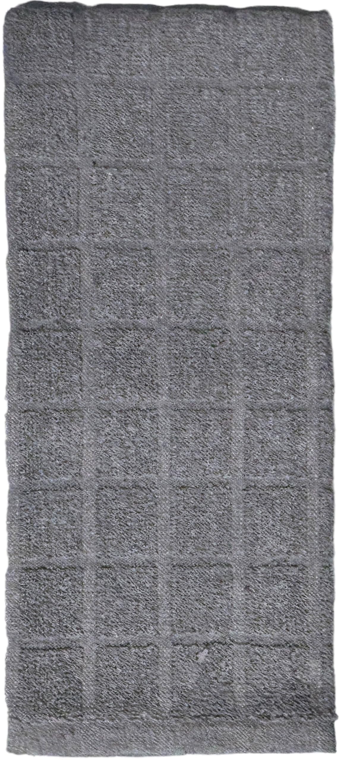 Set of 8, 100% Cotton Grey Window Panel Terry Kitchen Towel - 4 Kitchen Towels Size: 15 x 25 inch and 4 Dishcloths Size: 12 x 12 inch, Ultra Absorbent, Maximum Softness and Machine Washable.
