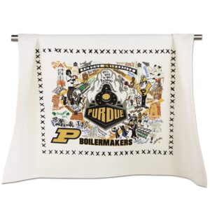 catstudio dish towel, purdue university boilermakers hand towel - collegiate kitchen and tea towel for purdue fans - perfect graduation gift, gift for students, parents and alums